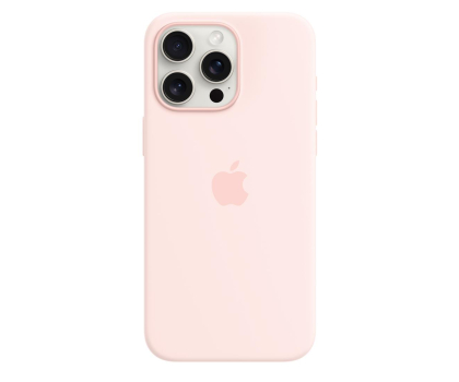Etui do telefonów APPLE iPhone 15 Pro Max Silicone Case with MagSafe - Light Pink